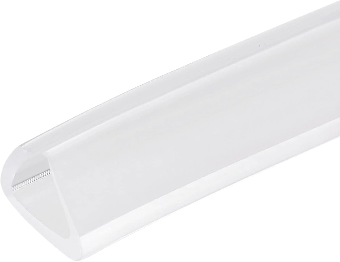 uxcell U Channel Edge Trim, 4.9ft Length Soft Rubber Guard Seal Strip Edge Protector Fit for 1-2mm Edge, (9/32" W x 5/32" H) Clear