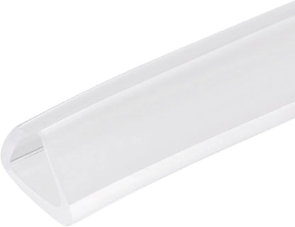 uxcell U Channel Edge Trim, 4.9ft Length Soft Rubber Guard Seal Strip Edge Protector Fit for 1-2mm Edge, (9/32" W x 5/32" H) Clear