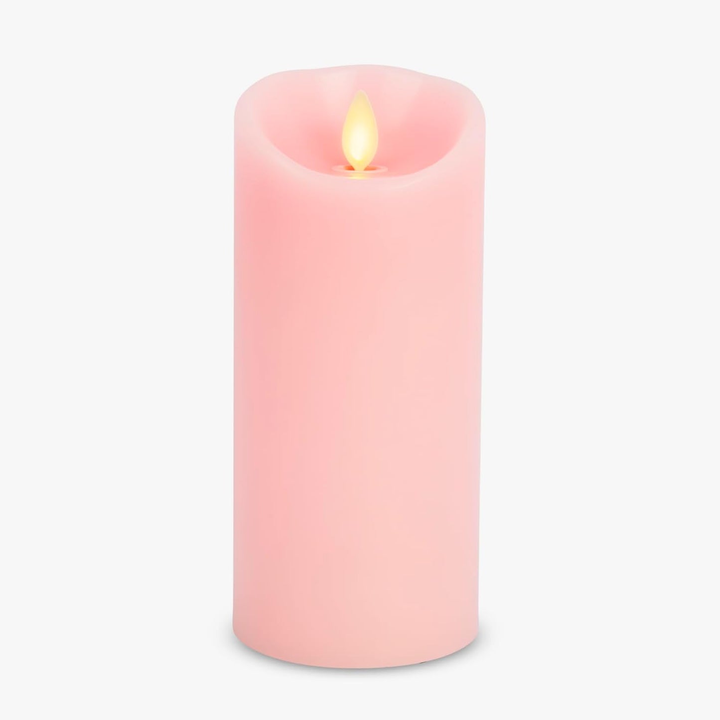 Luminara Flameless LED Battery Operated Ivory Pillar Candle, Flickering Realistic Moving Flame, 3" x 4.5" Luminous Real Wax Indoor Home Decor Pack of 1