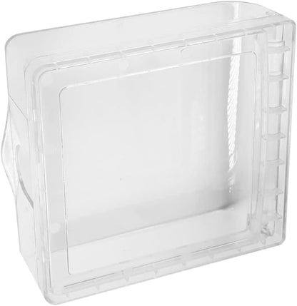 Fielect Weatherproof in Use Outlet Cover Plug Receptacle Protector for Retrofit Siding Construction Transparent 120 Type 142x83x48mm 1Pcs