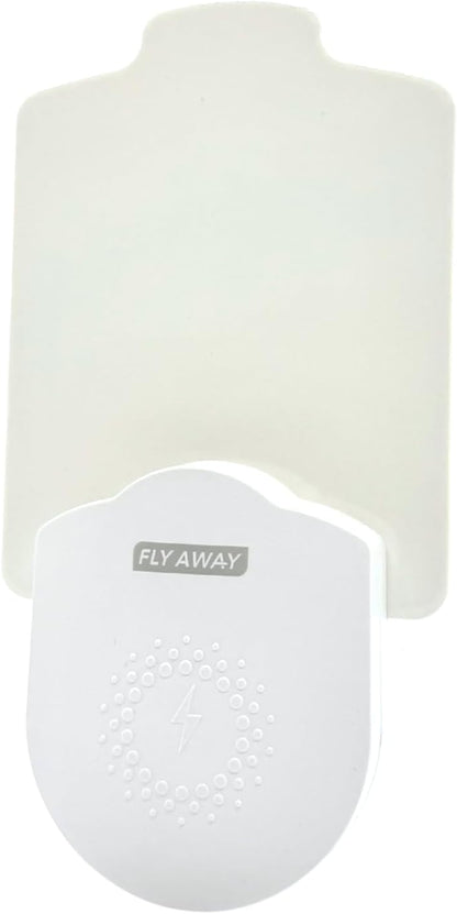 Fly Away Indoor Fly Trap Plug-in (2 Pack) with 6 Refills – Catches Fruit Flies, Gnats & Small Flying Insects – Silent, Non-Toxic Sticky Trap with UV Light