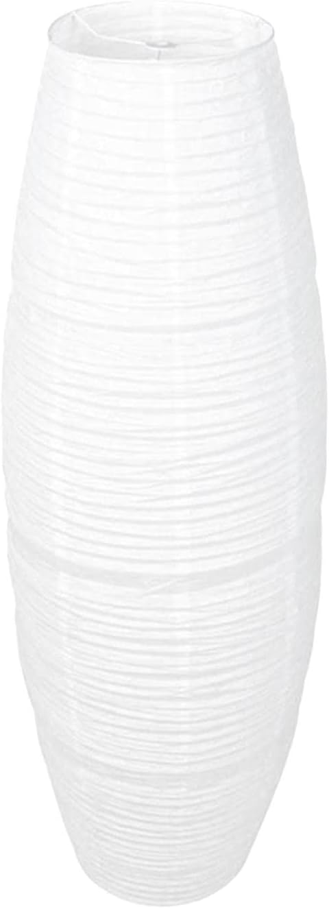 Fenteer Rice Paper Floor Lamp Shade, Foldable Minimalist Lampshade for Floor Lamps, Soft Warm Light Cover for Bedroom, Living Room, Study and Home Decoration