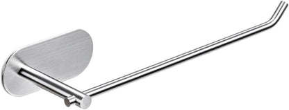 Homoyoyo Self-Adhesive Towel Rack 304 Stainless Steel Heavy-Duty Towel Bar for Kitchen Tools and Cleaning Rags, Silver Wall-Mounted Dish Cloth Holder