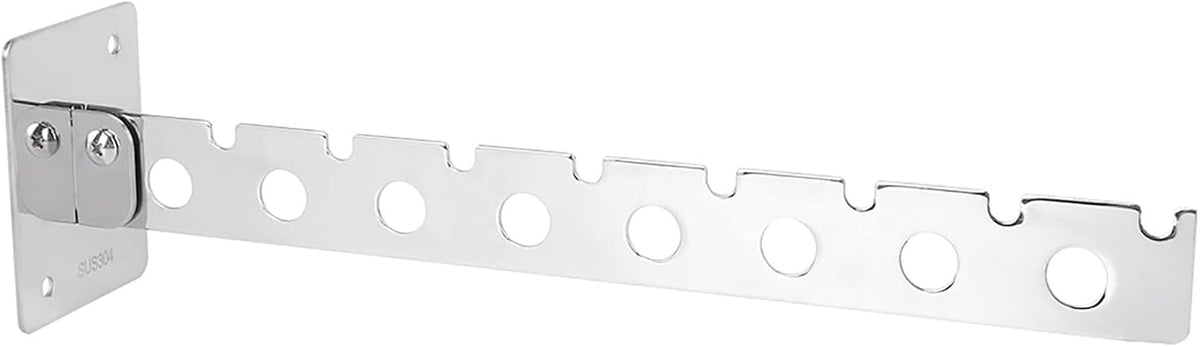 Wall Mounted Stainless Steel Drying Rack Foldable Space Saving Design Rusts Resistant Sturdy Hanger Rack for Clothes Organization Laundry Room Use
