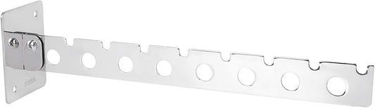 Wall Mounted Stainless Steel Drying Rack Foldable Space Saving Design Rusts Resistant Sturdy Hanger Rack for Clothes Organization Laundry Room Use