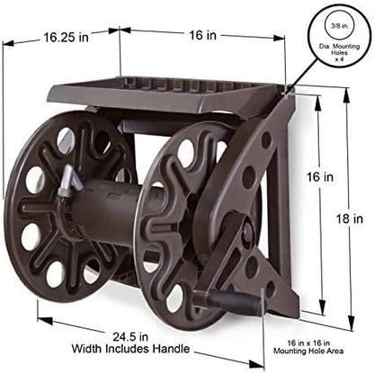 Liberty Basics 510 Wall Mount Hose Reel, Bronze