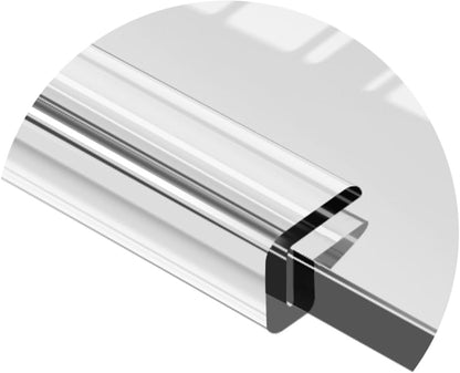 Silicone Edge Protector Clear Glass Guards U-Shape Channel Edge Trim Bumper Strips Tempered Glass Edge Guards Baby Proofing for Panels Table Corners(10-11mm)