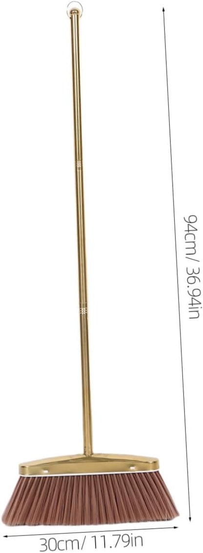 Heavy Duty Dust Removal Broom Stainless Steel with Detachable Handle Versatile Floor Compatibility Weather Resistant Cleaning Tool for Indoor and Outdoor Use for Patio and Damp