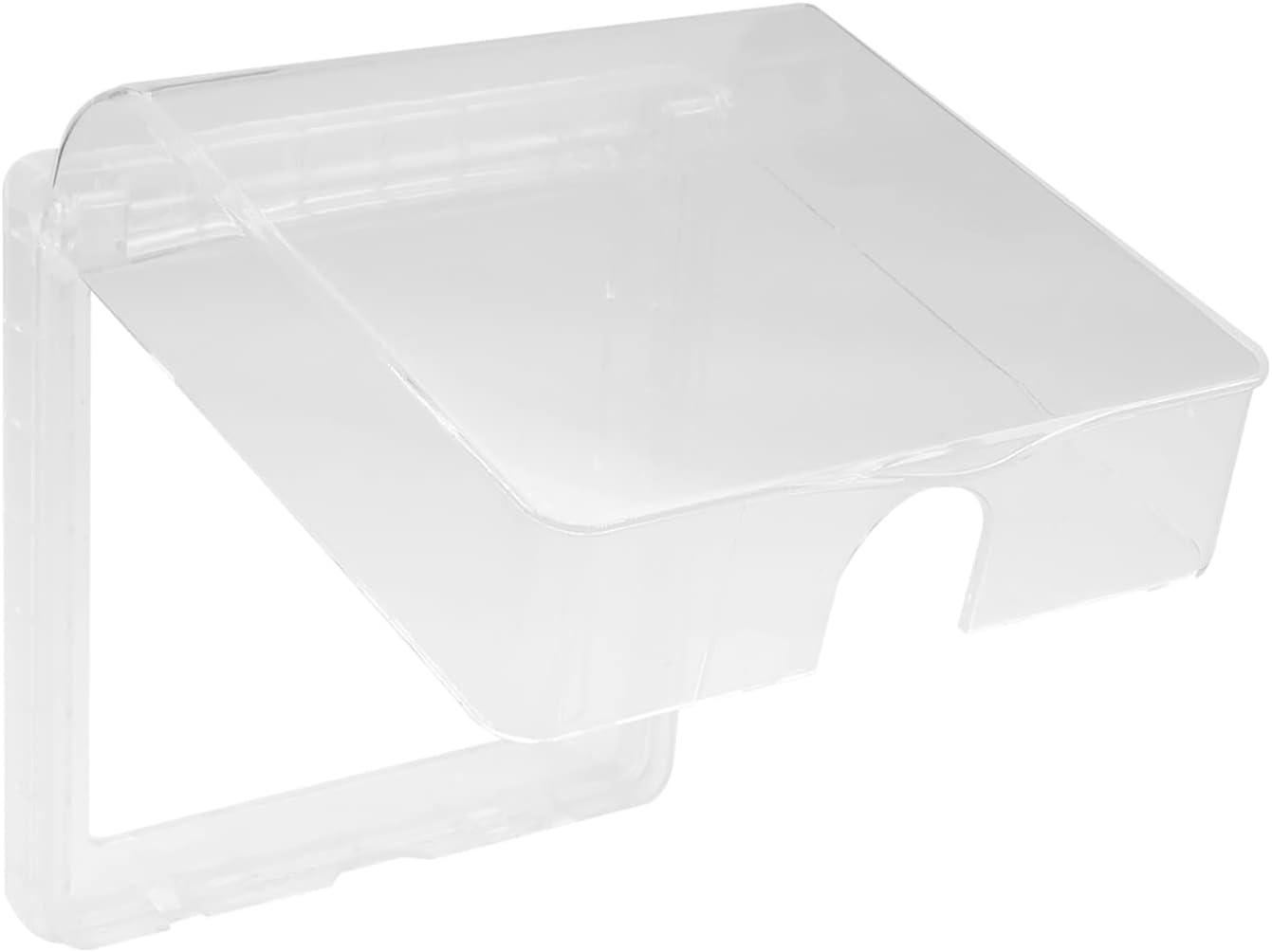 Fielect Weatherproof in Use Outlet Cover Plug Receptacle Protector for Retrofit Siding Construction Transparent 120 Type 142x83x48mm 1Pcs