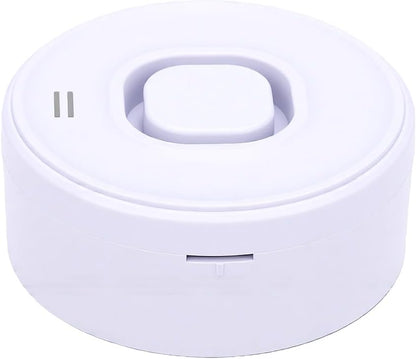Fdit Water Leak Detector for Smart Home, Zigbee Water Sensor Alarm with App Alert, Bendable Probe Leak Alarm for Basement Bathroom Under Sink (White)