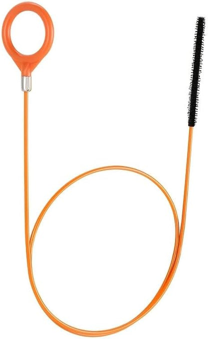 3pcs Extra Long 32.09 Inch Stainless Steel Drain Clog Remover Hook with Nylon Coating - Hair Removal Tool for Bathroom Sinks, Bathtubs, Shower Drains, Floor & Kitchen Drains