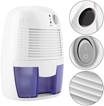 Dehumidifier for Bedroom, 500ml Small Quiet Dehumidifier with Auto Shut Off, Portable Mini Dehumidifier for Bathroom Closet RV Home