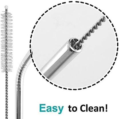 Drinking Straw Brush-50 Pack, 90" x 8 mm Cleaner Brush for Stainless Steel Straws and Cleaning Brush for Smoothie Straws. Reusable Washable Dishwasher Safe