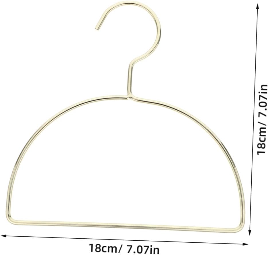 ULTECHNOVO 5pcs Wall-Mounted Scarf Organizer Rack in Golden Iron, Semi-Circle Clothes Drying Hangers for Laundry Room and Bedroom, Space Efficient Design Prevents Slipping for Scarves