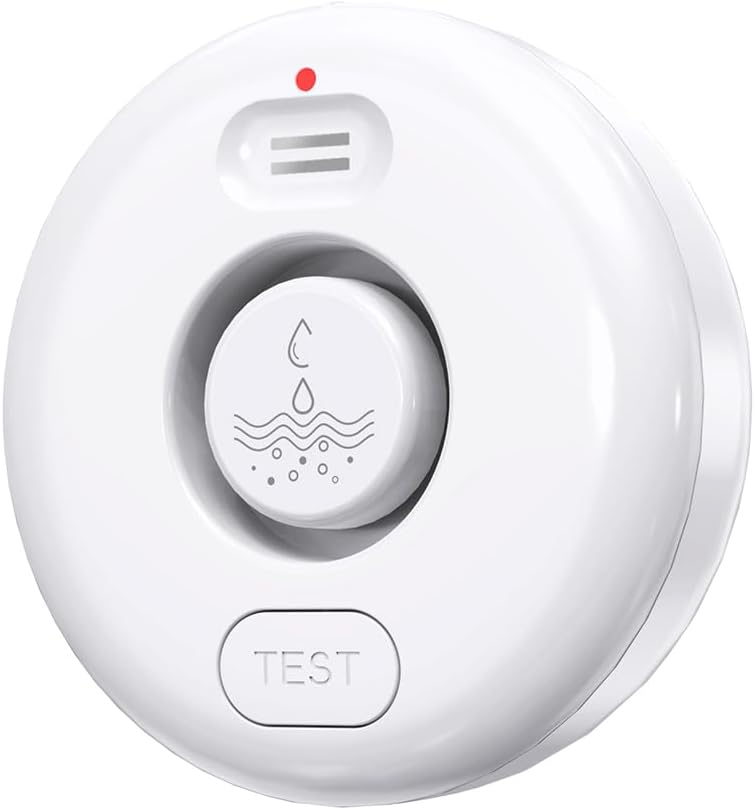 WiFi Water Leak Detectors 5 Pack, 120dB Adjustable Loud Water Leak Sensor, Wireless Wi-Fi Water Leak & Drip Alarm, App Alerts, 5 Water Alarm Sensors & 1 Hub for Home Kitchen, Bathroom, Sink, Laundry