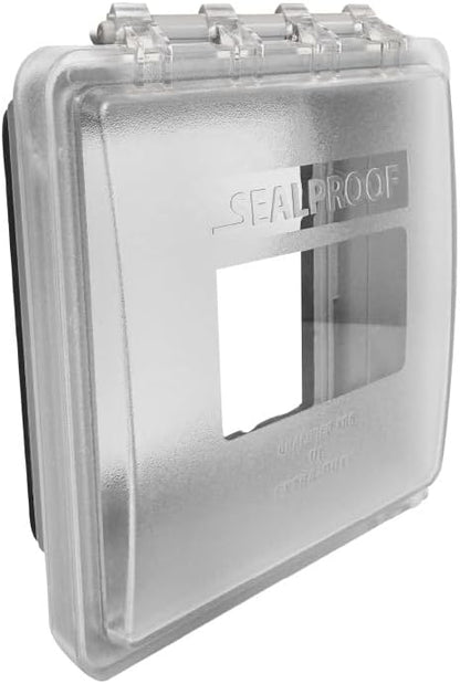 Sealproof 2-Gang Weatherproof In Use Outlet Cover | Two Gang Outdoor Plug and Receptacle Protector, Lockable, UL Extra Duty Compliant, 45 Configurations
