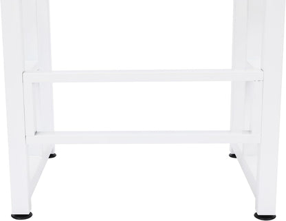 Gdrasuya10 Laundry Room Storage Organizer Shelf 41.3" Tall Washer and Dryer Storage Stacking Rack Stand Over Washing Machine Storage Unit with Adjustable Laminate Standing Shelf for Home, White