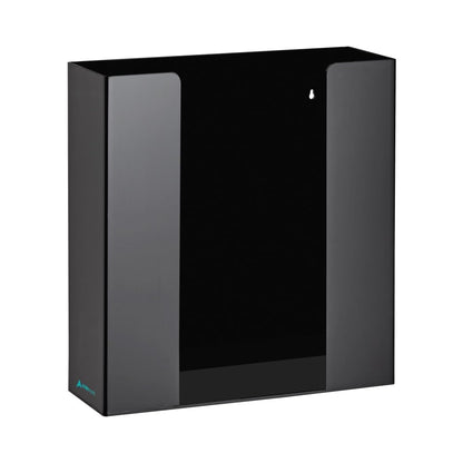 AdirMed VivaEssentials Double Glove Box Holder, Wall Mount or Free Standing Black Acrylic Glove Holder