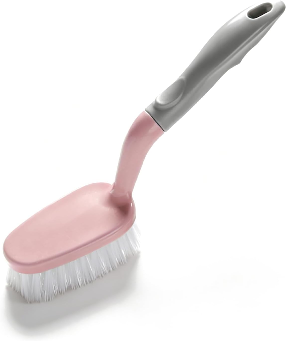 Tile Tub Scrubber Brush, Non Scratch Shower Scrubber Shower Cleaning Brush Long Handle Scrub Brush for Cleaning Bathtub Shower Bathroom, Pink