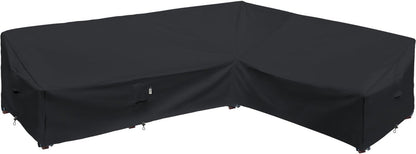 Patio Deck Box Cover, 63x30 Inch Fire Pit Covers with Straps and Handles, Waterproof Heavy Duty Outdoor Furniture Winter Cover for Keter, Suncast, Lifetime Container