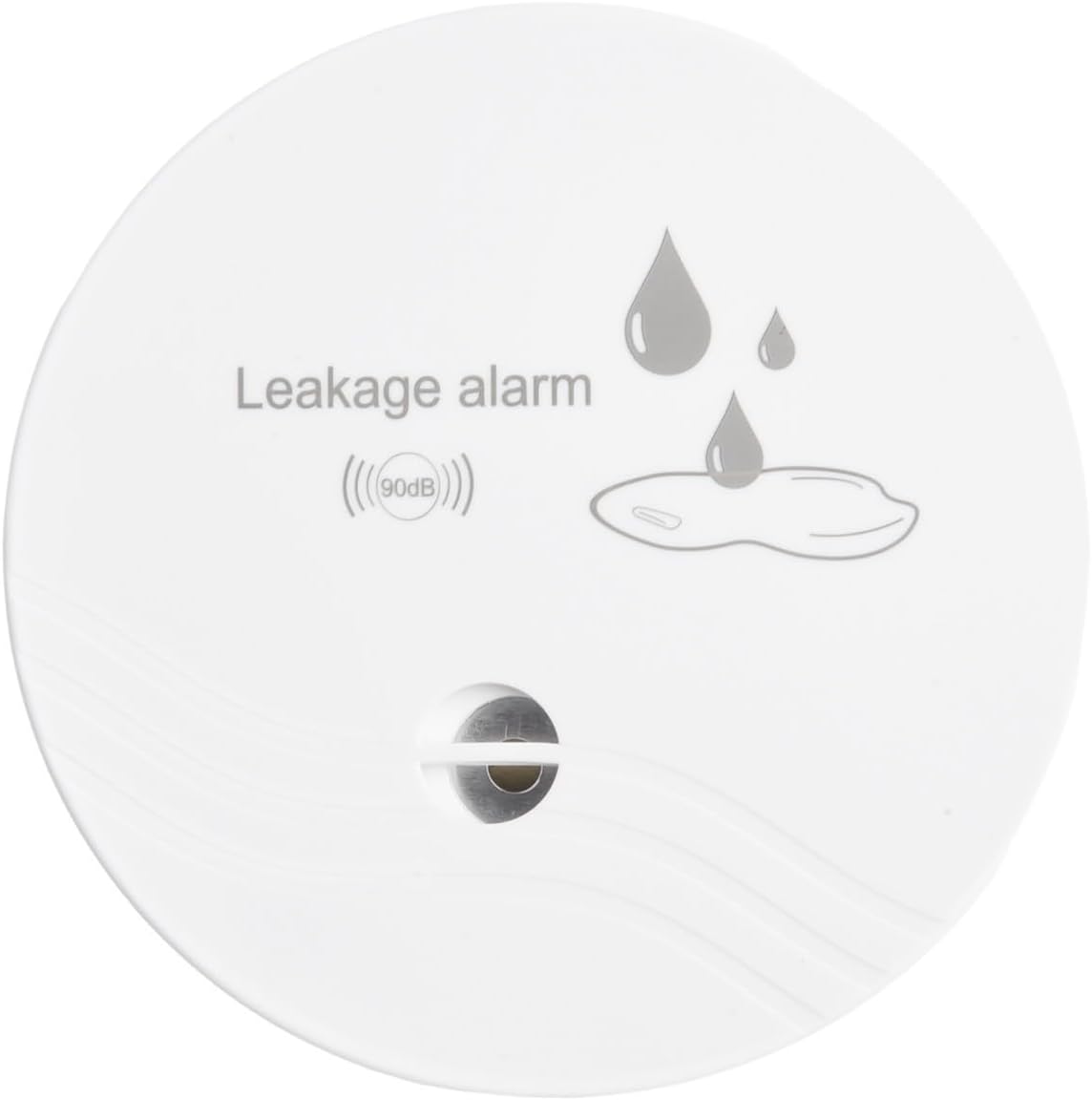 Water Leak Detector with 90dB Audio Alarm, High Sensitivity Leakage Sensor for Home Security in Basement Bathroom under Sink, White