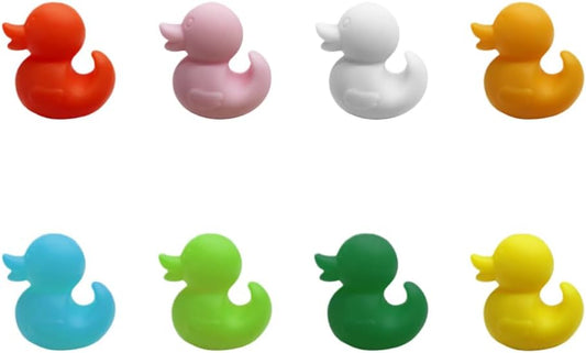 Homoyoyo Duck Self-Adhesive Cable Clips 8 Pcs Cartoon Cable Holders for Desk Wall and Car Cute Cord Management for Charger Cables and Wire Organization Compact Manager