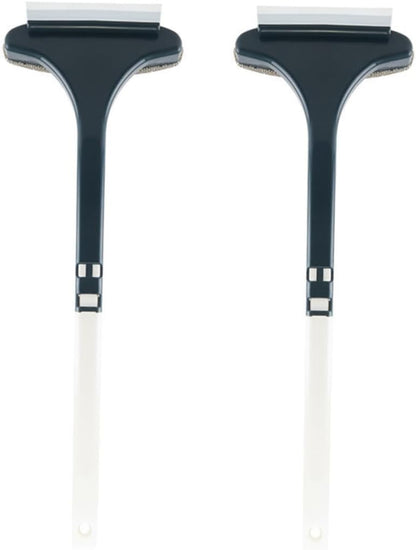 2pcs Window Screen Cleaning Brush Set Double-Sided Window Cleaner Tool Detachable Scrubber for Home Use Efficient Cleaning for and Screens