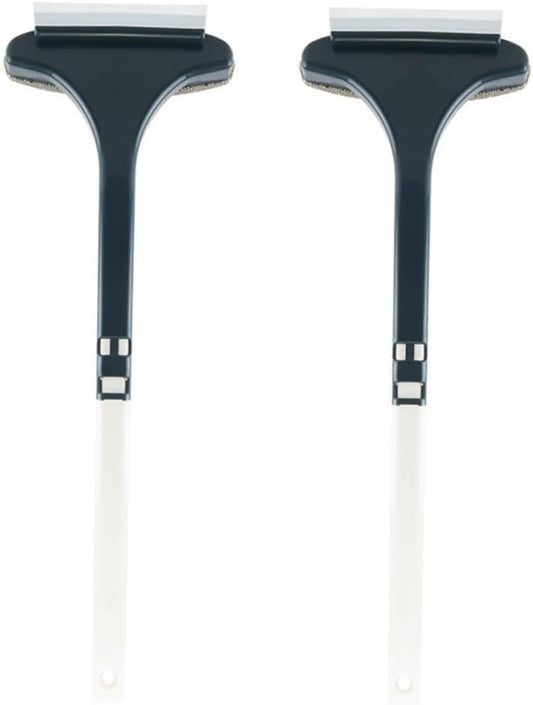 2pcs Window Screen Cleaning Brush Set Double-Sided Window Cleaner Tool Detachable Scrubber for Home Use Efficient Cleaning for and Screens