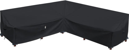 Patio Deck Box Cover, 63x30 Inch Fire Pit Covers with Straps and Handles, Waterproof Heavy Duty Outdoor Furniture Winter Cover for Keter, Suncast, Lifetime Container