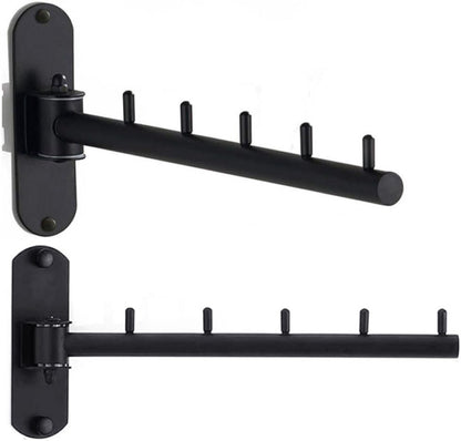 Foldable Wall Mounted Clothes Hanger Racks, Clothes Drying Rack Hooks 2Pack