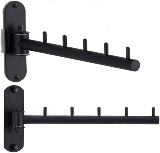Foldable Wall Mounted Clothes Hanger Racks, Clothes Drying Rack Hooks 2Pack
