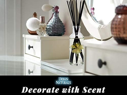 Urban Naturals Smoked Vanilla Reed Diffuser Set with Vanilla Bean, Sandalwood & Leather | Made in the USA - Colors C