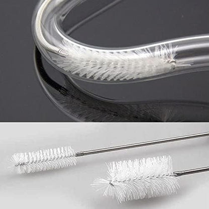 65" Flexible Drain Brush, Tube Pipe Cleaning Brush, Long Slim Cleaner Brush for Shower Sink Drain/Refrigerator Drain Hole/Dishwasher Air Gap/Fish Tank/Home Kitchen
