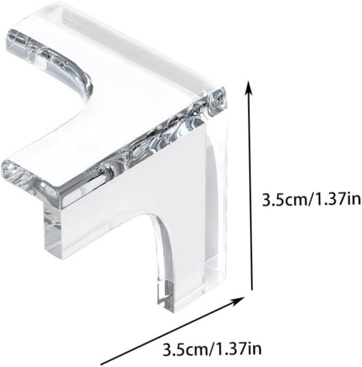 10 Pcs Clear PVC Corner Protectors Anti-Collision for Bed Frame Baby Proof Edges Covers Furniture Corner Guard