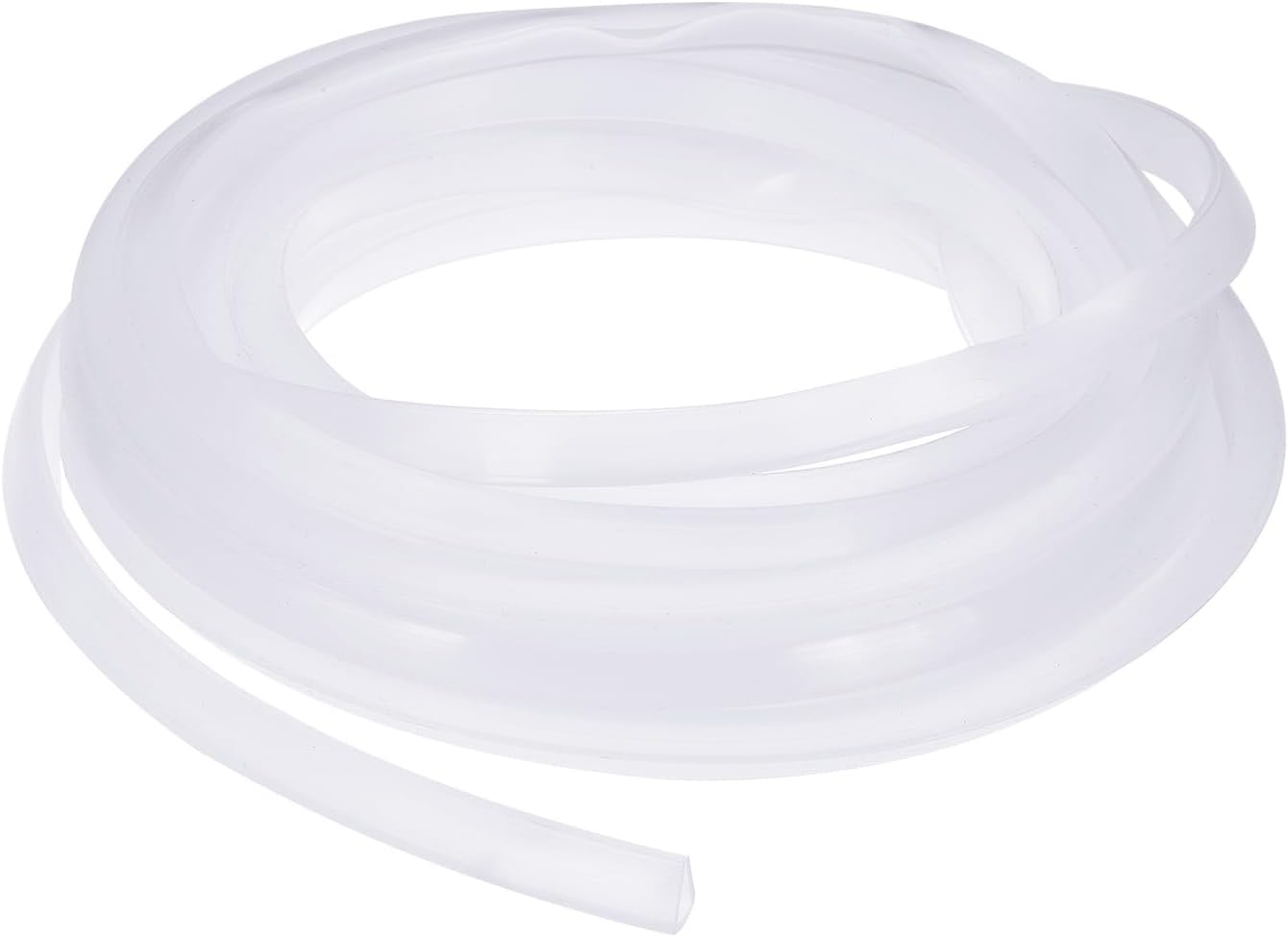 YOKIVE Clear Rubber U Channel Edge Trim, Silicone Door Seal Strip 3/16" Slot Fit for 5/32"-7/32" Edge | Metal Edge Guard Protector Great for Plywood, Glass, Sheet Metal (10-Feet)