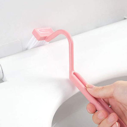 Long Handle Toilet Brush Household Deep Tool Bathroom Accessories Nordic V-Shaped Toilet Brush Curved Toilet Brushes for Bathroom for Under Rim