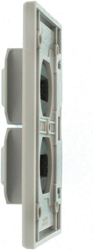 Leviton Weatherproof Cover, 1-Gang for Duplex Receptacles, Gray, Plastic Enclosure, Horizontal Mount, Outdoor Outlet Cover with Self-Closing Lid, 4976-GY, Gray