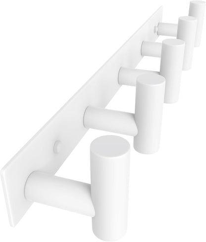 VAEHOLD Black Hat and Coat Wall Mount Rack - 3 Hooks for Robes, Bags, Keys, and Towels - Bathroom Towel Hanger Organizer (1 Pack)