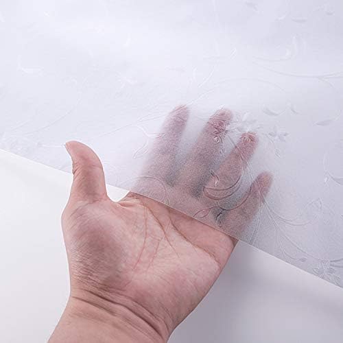 Niviy Window Privacy Film Static Cling Non-Adhesive Window Film Frosted Glass Bathroom Door Decoration Privacy Covering (17.7"x 78.7")