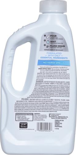 Drano Balance Drain Clog Remover and Cleaner, Non-Corrosive Formula, Safe on All Pipes and Septic Tanks, Formulated Using Only Essential Ingredients, 32 Fl Oz