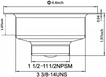 3.5" Kitchen Sink Deep Cup Drain Strainer with Rustproof Gasket | 304 stainless steel| Deep cup holds more debris| Leak-proof rubber gasket | Fit 3.5" standard kitchen sinks with mounting nut