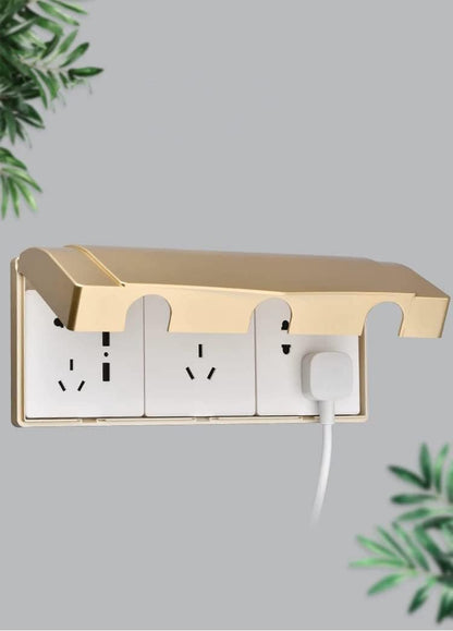 Fielect 2Pcs Weatherproof in Use Outlet Cover Plug Receptacle Protector for Retrofit Siding Construction Transparent 118 Type 210x100x47mm