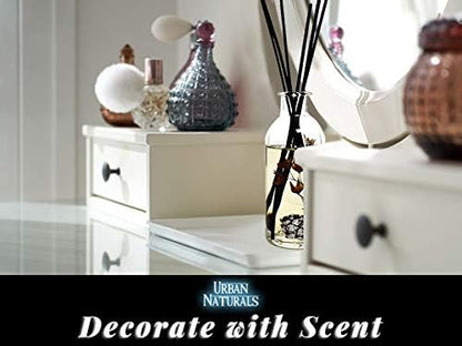 Urban Naturals Smoked Vanilla Reed Diffuser Set with Vanilla Bean, Sandalwood & Leather | Made in the USA - Colors A