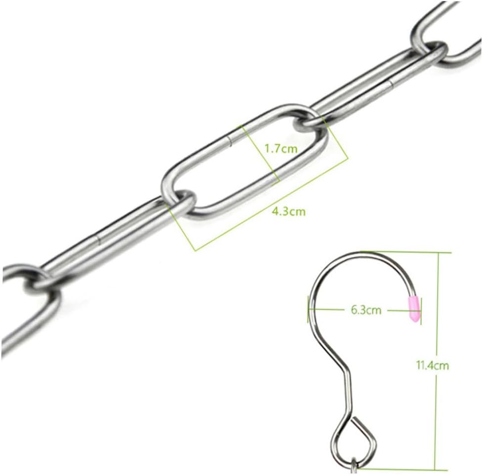 Stainless Steel Clothes Drying Chain Hooks Drying Rack Portable Hangers Clips Dryer Camping Home Use
