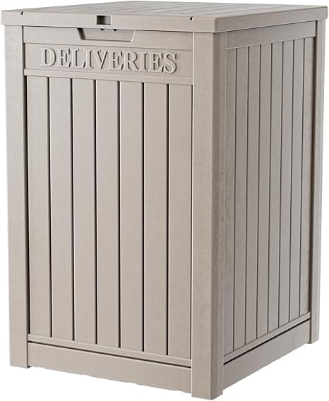 DRATO 180 Gallon Outdoor Storage Box, Large Waterproof Deck Box, Lockable Resin Storage Container with Reinforced Support for Patio Cushions, Garden Tools, UV-Resistant Outdoor Chest（Black，180 Gallon）