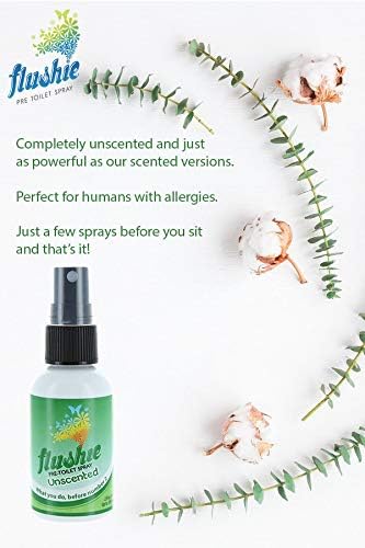 Flushie Pre-Toilet Spray Travel Size Toiletries Bathroom Spray for Toilet Deodorizer Traveling Essentials - Poop Odor Eliminator (Linen, 1oz 3pack)