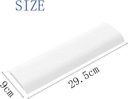 Cable Concealer Cord Cover, Airlxf 2 PCS Self-Adhesive Wall Cable Covers with 4 PCS Double-side Tapes for TV Computer Office Theater (White)