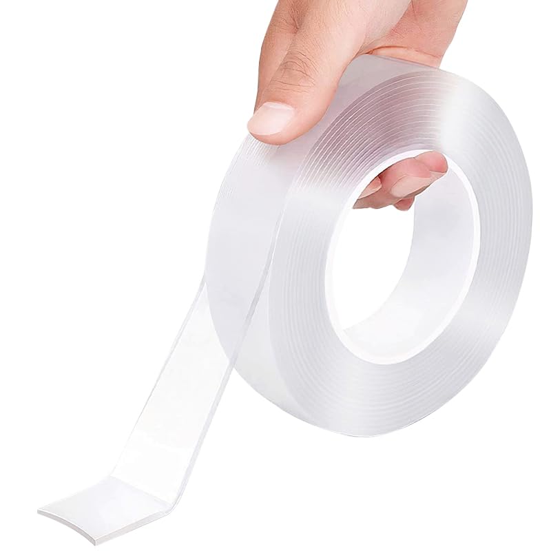 SPLASHGRIP Double Sided Tape Heavy Duty Removable Nano Tape Multipurpose Mounting Tape for Poster Carpet Picture Hanging Strip Rug WallCarpets Outdoor Home Office (9.85 Feet)