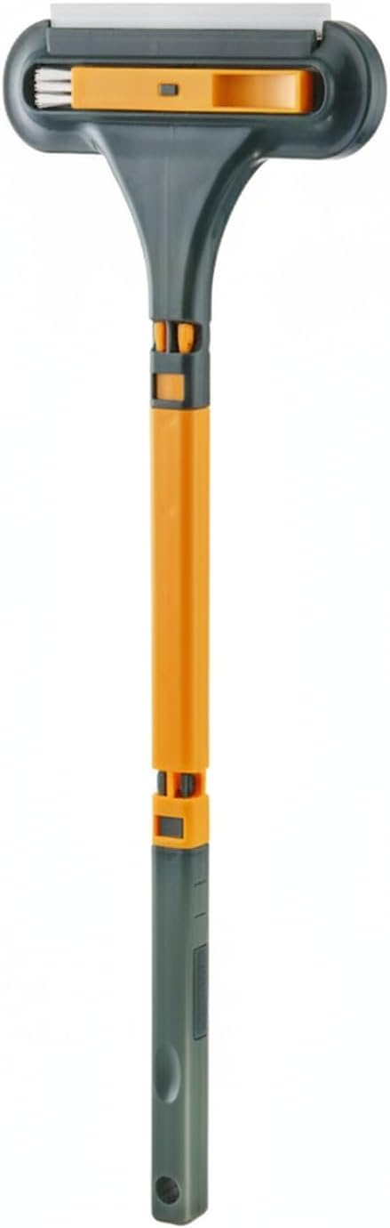 Sturdy PP Plastic Double-Sided Window Screen Brush, 13-Inch Squeegee Tool for Efficient In-Place Mesh Cleaning