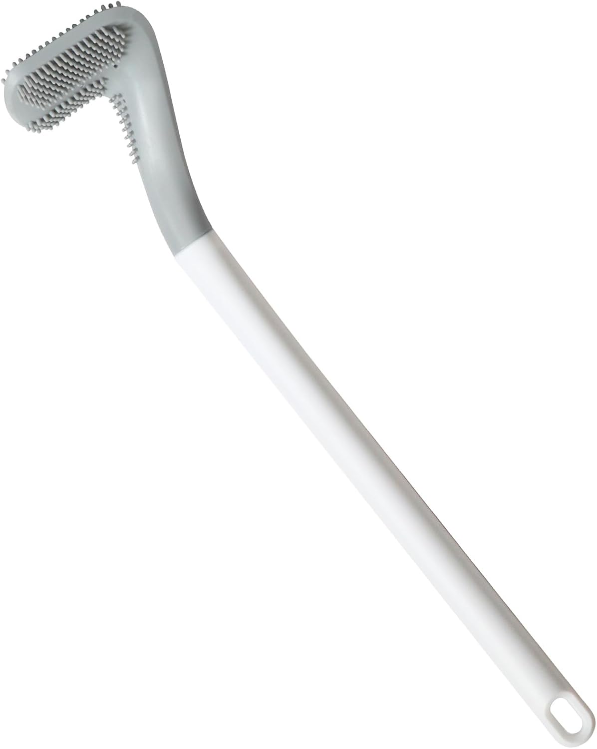 3 Pack Golf Toilet Brush, Flexible Long Handled Toilet Cleaning Brush, 360° No Dead Space Deep Toilet Cleaning Brush, Toilet Brush for Bathroom, with Hook (White + Blue + Grey)